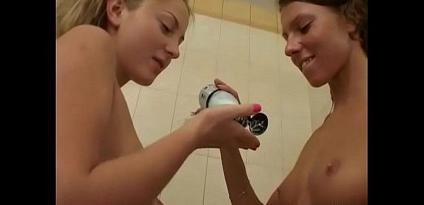  Gorgeous lesbians like to play with their toys all the time
